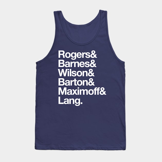 team rogers typo Tank Top by k4k7uz